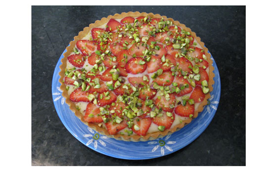 Strawberry and pistachio tart Strawberry and pistachio tart