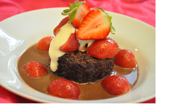 Chocolate strawberry dessert Chocolate strawberry dessert