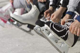 Family ice skating Family ice skating