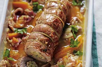 Braised pork fillet