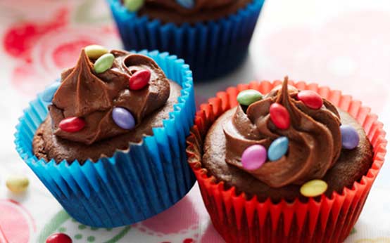 cupcakes with smarties