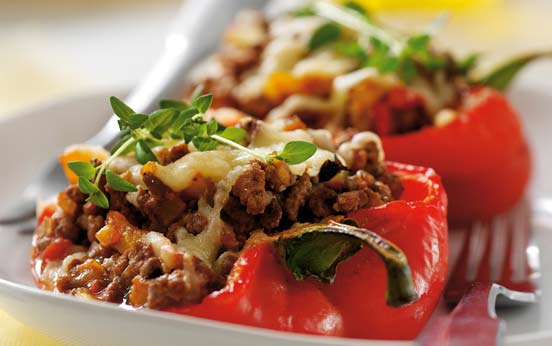 Beef stuffed peppers recipe