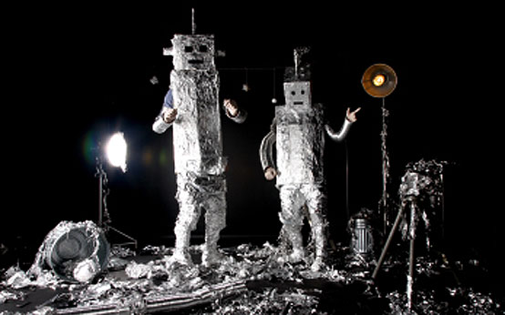 party, space, aliens, robots, moon, planets,
