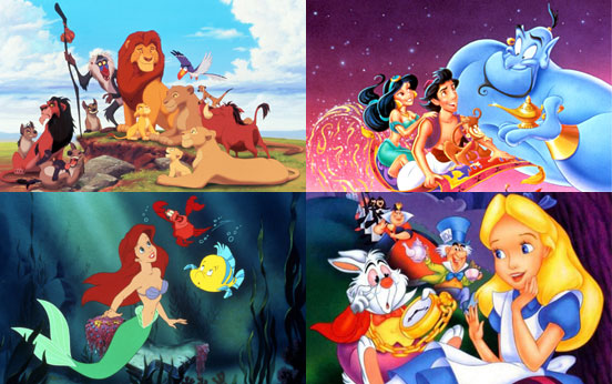 aladdin, the little mermaid, the lion king, alice in wonderland, birthday party, party