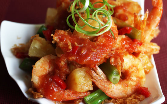 Beer-battered prawns recipe