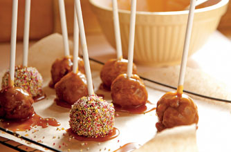 Toffee apple pops Toffee apple pops