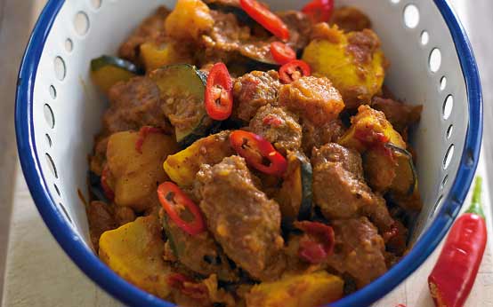 Pork and pumpkin red curry recipe