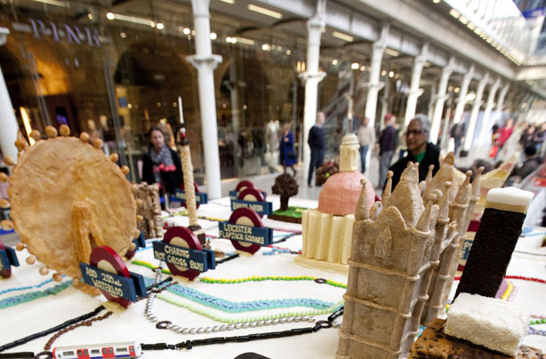 Tube map cake Tube map cake