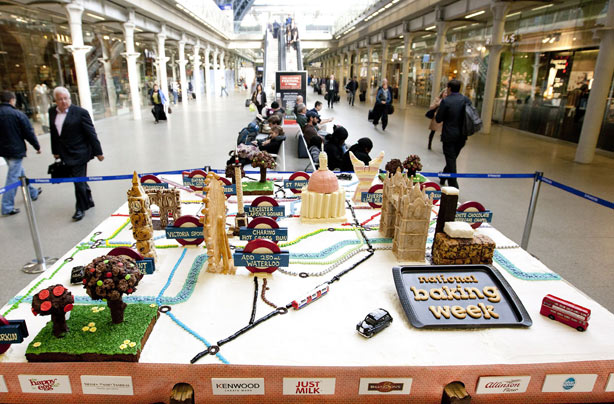 Tube map cake Tube map cake
