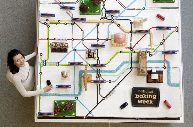 Tube map cake, Ruth Clements Tube map cake, Ruth Clements
