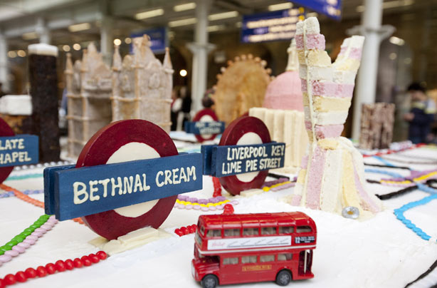 Tube map cake Tube map cake