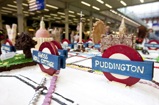Tube map cake Tube map cake