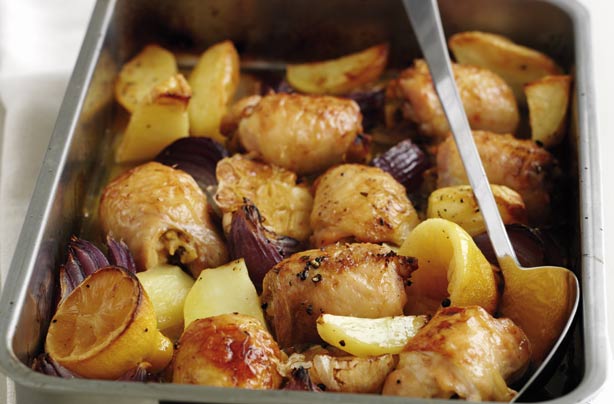 Lemon chicken tray bake recipe