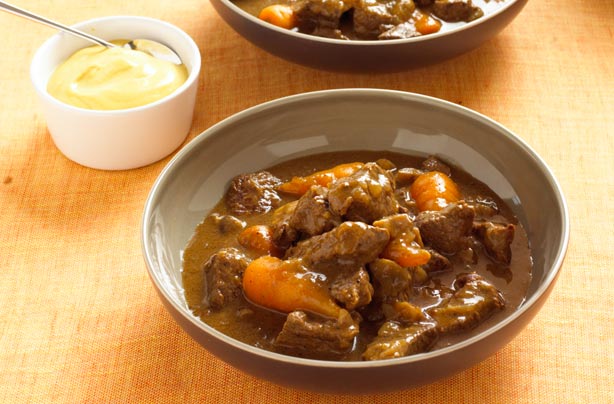 Hot mustard spiced beef