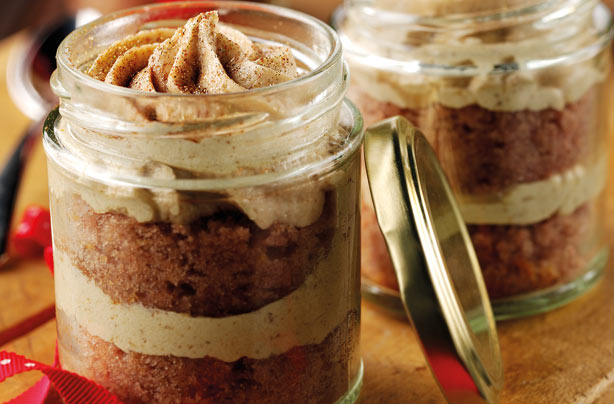 Christmas cupcakes in a jar