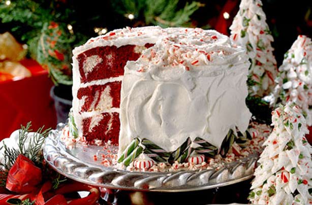 Red velvet peppermint cake Red velvet peppermint cake