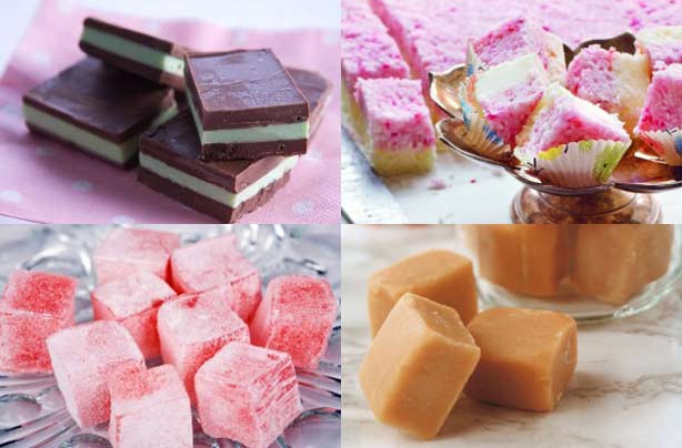 Homemade chocolates and sweets 