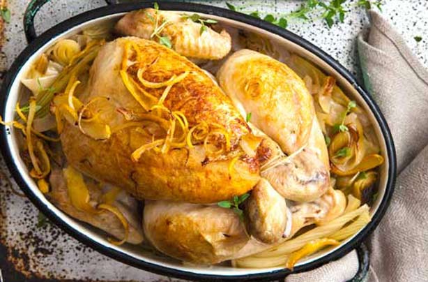 Simple lemon roast chicken Simple lemon roast chicken