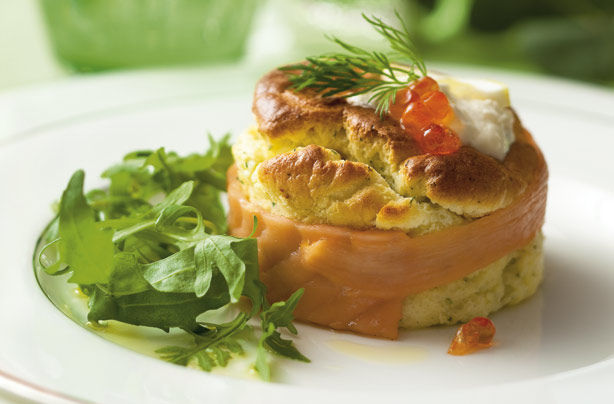 Smoked salmon souffle Smoked salmon souffle