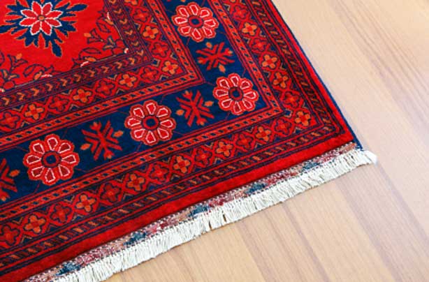 Put a rug on bare floors Put a rug on bare floors