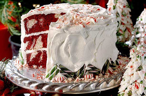 Red velvet peppermint cake Red velvet peppermint cake