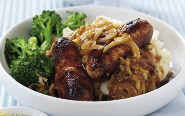 Bangers and apple mash Bangers and apple mash