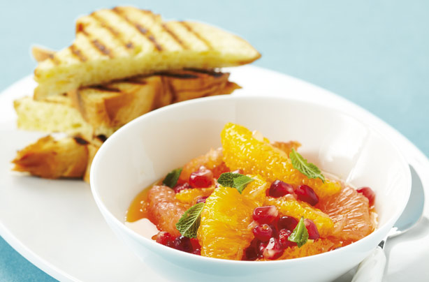Florida fruits with brioche Florida fruits with brioche