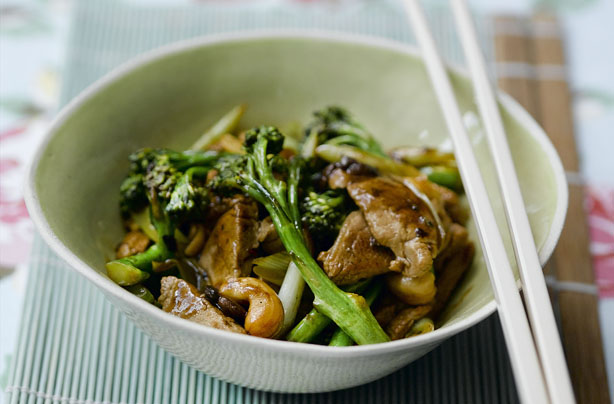 Pork, broccoli and blackbean stir-fry Pork, broccoli and blackbean stir-fry