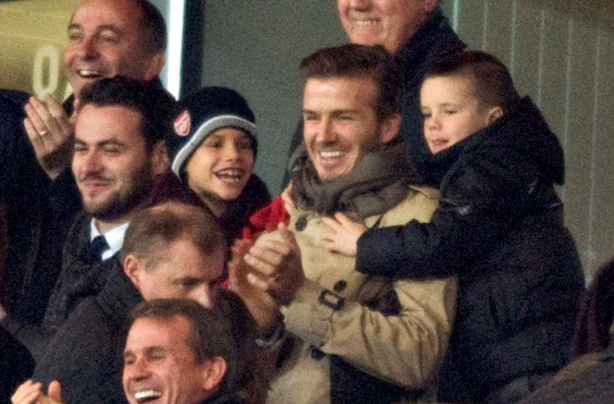David Beckham and kids David Beckham and kids