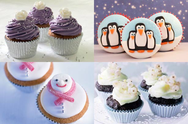 Winter cupcakes 