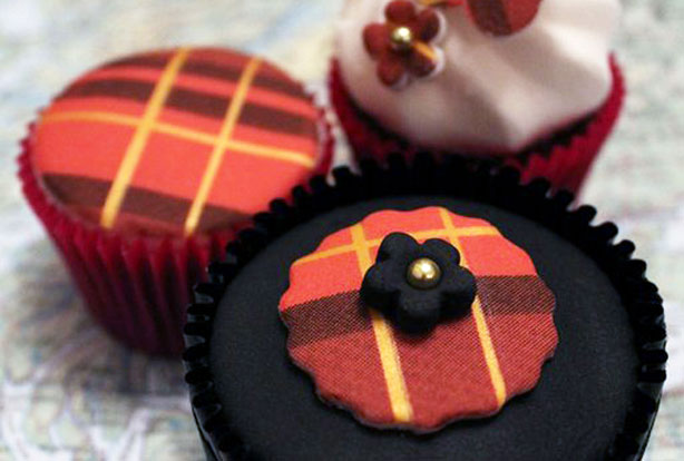 Burns Night cupcakes 