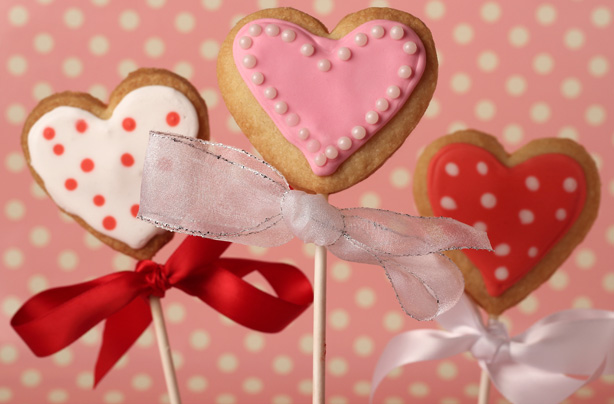 Valentine's cookie lollies Valentine's cookie lollies