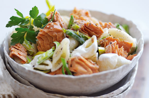 Salmon pasta with creme fraiche Salmon pasta with creme fraiche