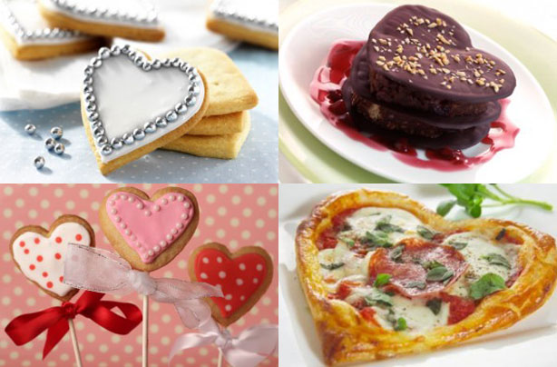 Heart-shaped food 