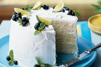 Fresh lime chiffon cake