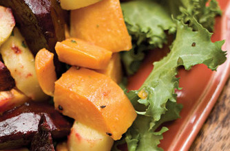 Roasted Root Vegetables With Horseradish Vinaigrette Roasted Root Vegetables With Horseradish Vinaigrette