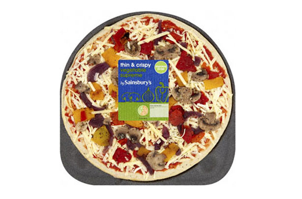 Sainsbury's vegetable pizza Sainsbury's vegetable pizza