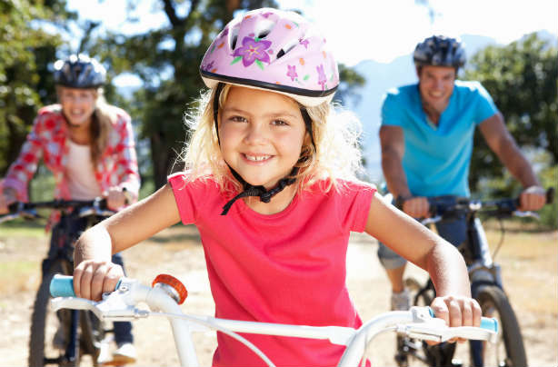 Family cycling