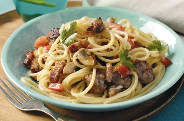 Dinner of the day: full English carbonara