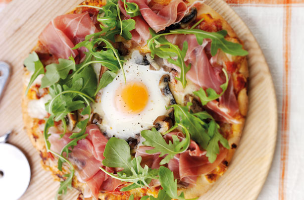 Baked Egg pizza Baked Egg pizza