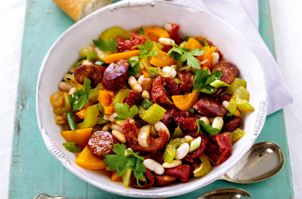 Chorizo and bean salad recipe - goodtoknow
