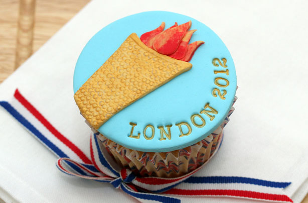 Olympic Torch Cupcake