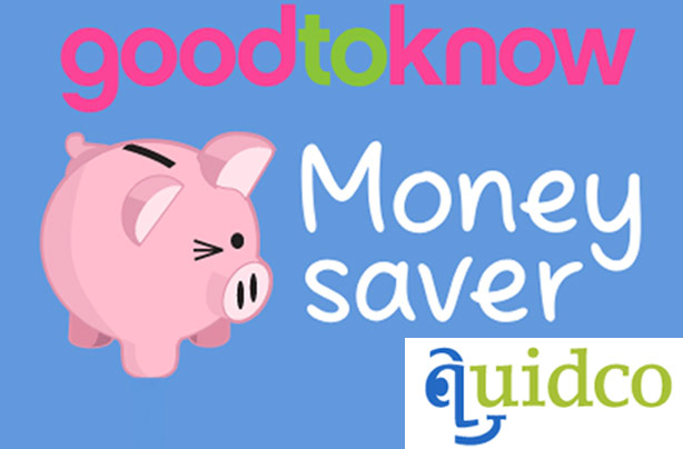 goodtoknow cashback with Quidco