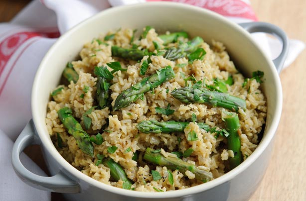 British asparagus pilaf British asparagus pilaf