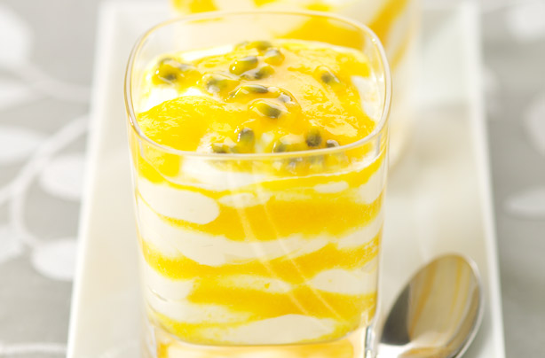 Peach passion fruit mousse Peach passion fruit mousse