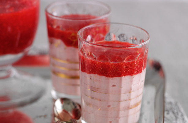 Baby strawberry mousses