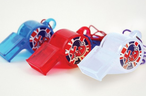 Whistles - jubilee party bag ideas Whistles - jubilee party bag ideas
