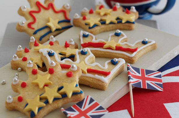 Jubilee jammy shortbread Jubilee jammy shortbread