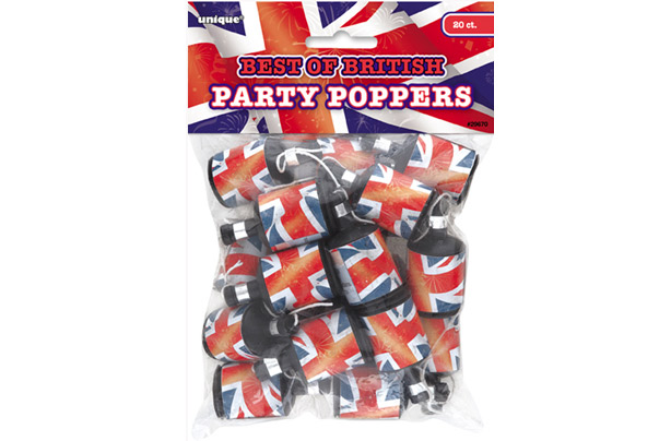Party poppers - jubilee party Party poppers - jubilee party