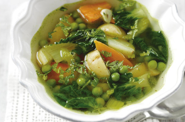 Spring veg soup